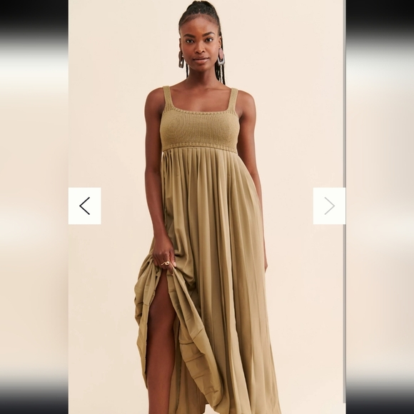 Anthropologie Mare Mare Pleated Maxi Twofer Dress Medium - Picture 1 of 11